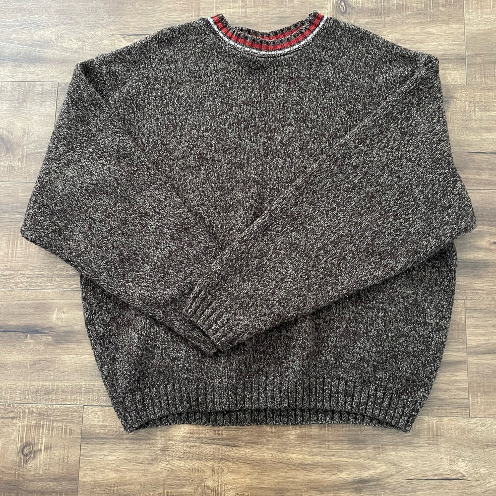 Cozy Charcoal Crew Neck Sweater